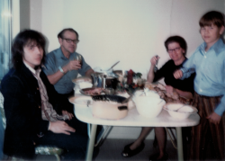 (Billy) William, Henry, Armellia, David Beyer-Christmas Dinner 1972