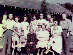 Baker  Beyer Family summer of 1950 Old Camp Joy Bluefield WV