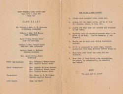 x-Camp Joy  Program. The  first camp and dedication Page 2