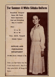 Cleo Pazarzis - Cloths Model for Salvation Army