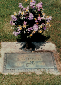 Edna L. (Baker) Beyer gave marker