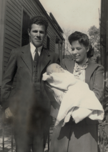 H.T. Beyer Jr, Edna (Baker) Beyer  Baby Henry (Teddy) Beyer III