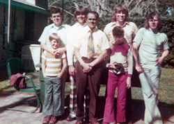 HT Beyer Jr. with 4 Sons and 2 Grandsons