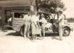 Henry T Beyer Jr. Old Woody Car 1939 with Salvation Army Austin Texas