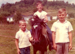 James (Jimmy) M. Beyer on Horse somewhere in West Virginia