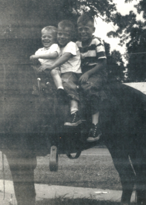 Philip, Billy and Teddy Beyer - Marksville, La. 1952
