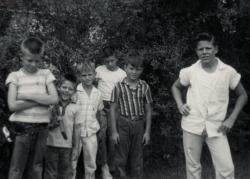 Philip, Jimmy Beyer, Curtis Bush, Vernon King, Unknown  Billy Beyer - 17th St.1959