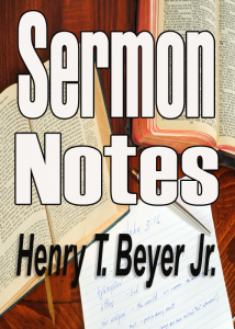 Sermon Notes