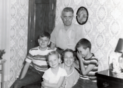 Teddy Beyer, Sandy, Columbia, Little Roy  Barton Baker(standing) Around 1957